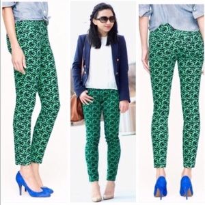 J. CREW pants: green pants with black bow, size 26